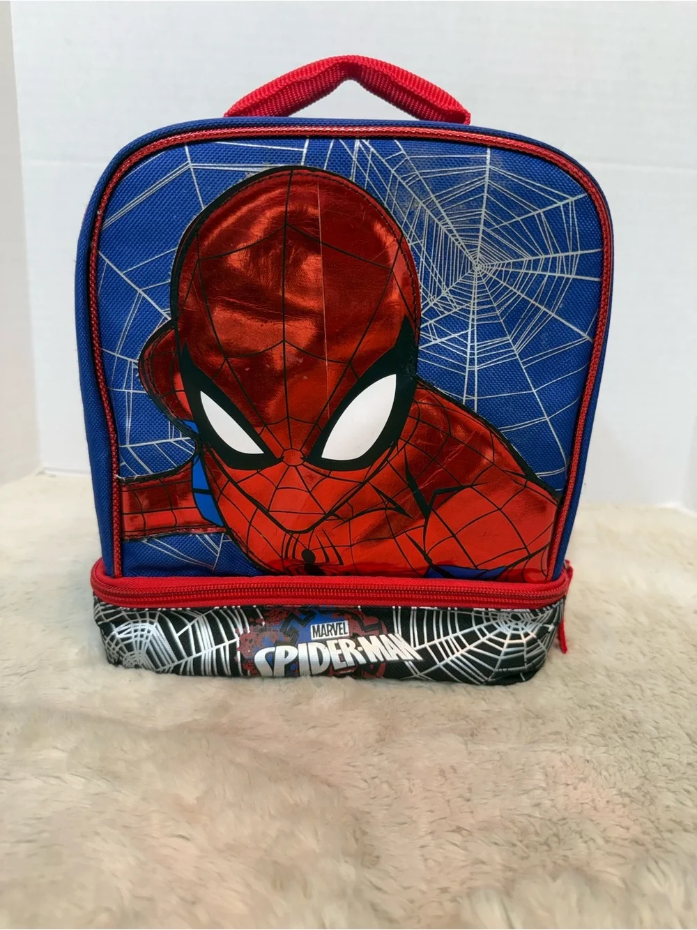 Marvel Spider-Man dual compartment drop bottom lunch box